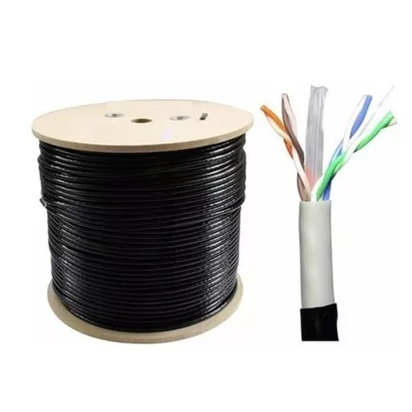 Rollo de Cable de Red UTP Cat6 exterior Doble Chaqueta PVC 305m