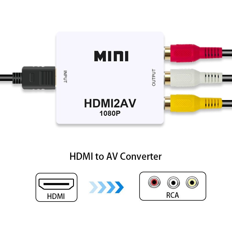 Objetado Facultad Medición Convertidor de HDMI a RCA AV - Tecnología en Línea