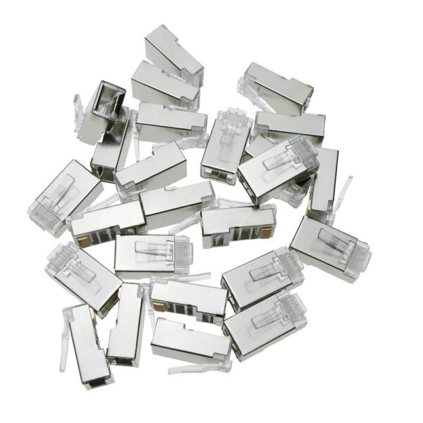 Conectores Rj45 cat6 FTP Blindado Jack Macho 50 Unidades - Imagen 3