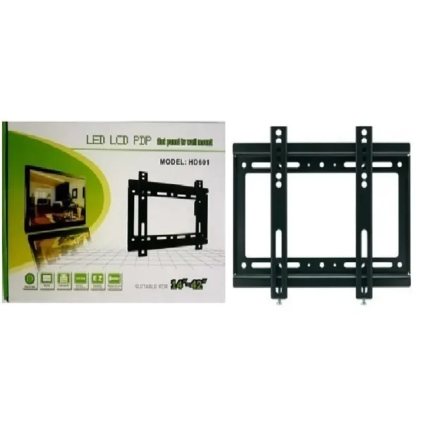 Soporte para tv fijo de pared de 14 - 42, 25 kg incluye kit de tornillos