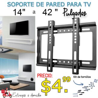 Soporte Para Pared Para TV/Monitor 26-55 Pulgadas Ele-Gate HOLD34 Color  Negro