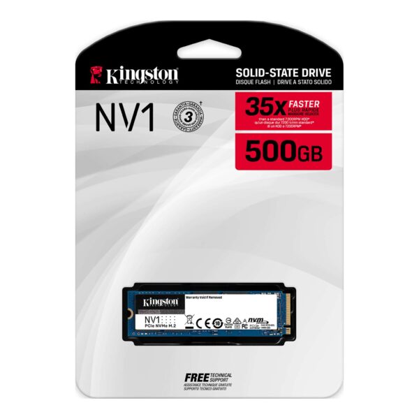 SSD KINGSTON NV1 500GB M.2 PCIe NVMe SNVS-500G