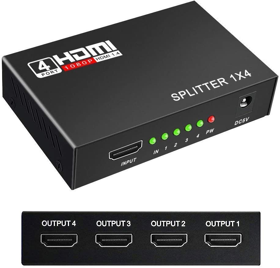 Splitter HDMI 1 a 4 1080p 3D - Tecnología en Línea