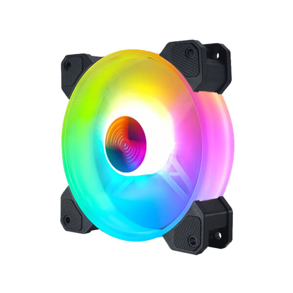Ventilador Cooler RGB para case de pc multicolor 12cm