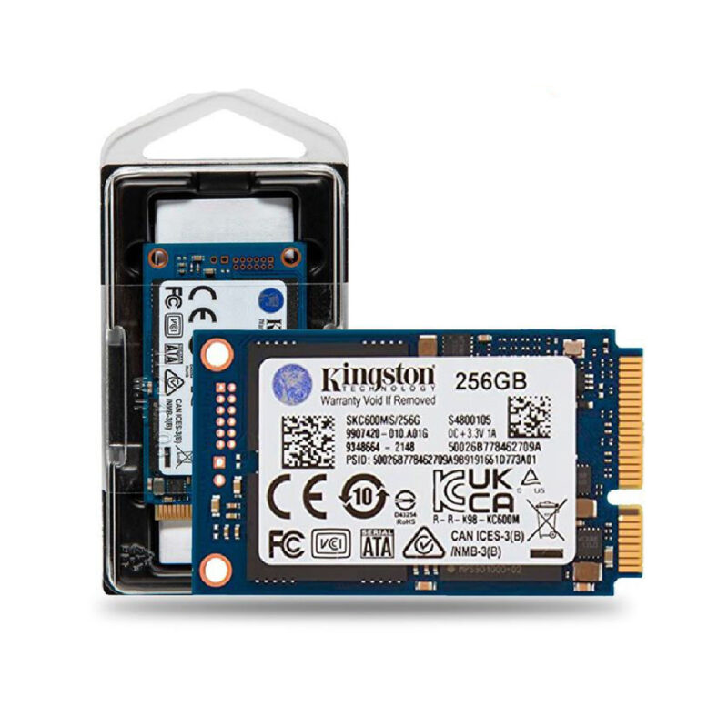 Unidad de estado Sólido interna Kingston SSD KC600 256GB mSATA 3D TLC NAND SKC600MS/256G