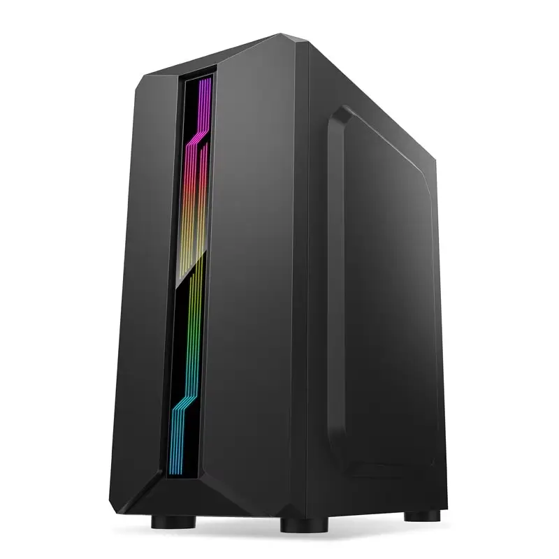 Case Tipo Gamer para Pc luz led Frontal RGB ATX