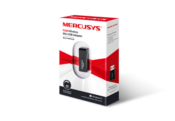 Mini Adaptador  Mercusys Mw300um Usb Wifi 300mbps