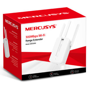 Extensor de Rango Repetidor Wi-Fi Mercusys MW300RE 300MBPs