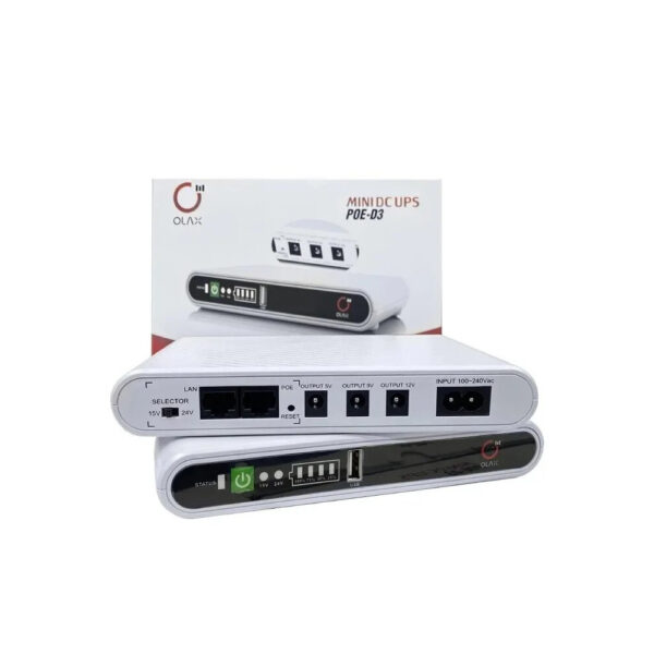 Mini UPS OLAX 10000mAh Respaldo de Energía