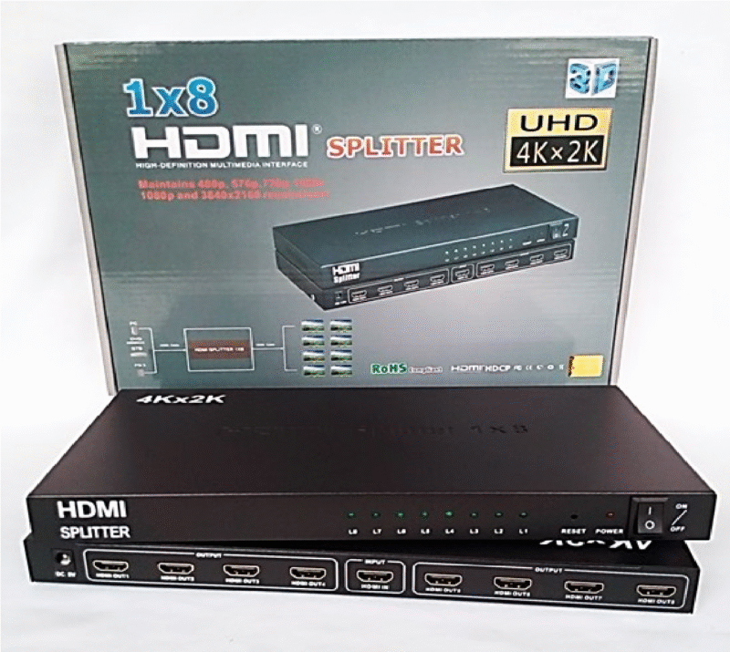 Splitter A8 Hdmi 1080 3D 1 Entrada 8 salidas