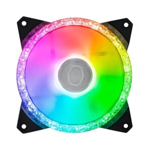 Ventilador Cooler RGB escarchado para case de pc multicolor 12cm