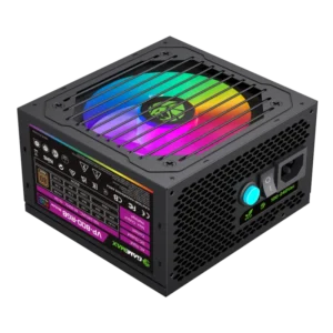 Fuente De Poder Marca Gamemax VP-800w-M-RGB Negro
