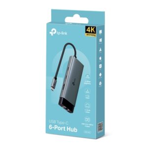Adaptador Hub USB Tipo-C 6 en 1Marca Tp-link UH6120C
