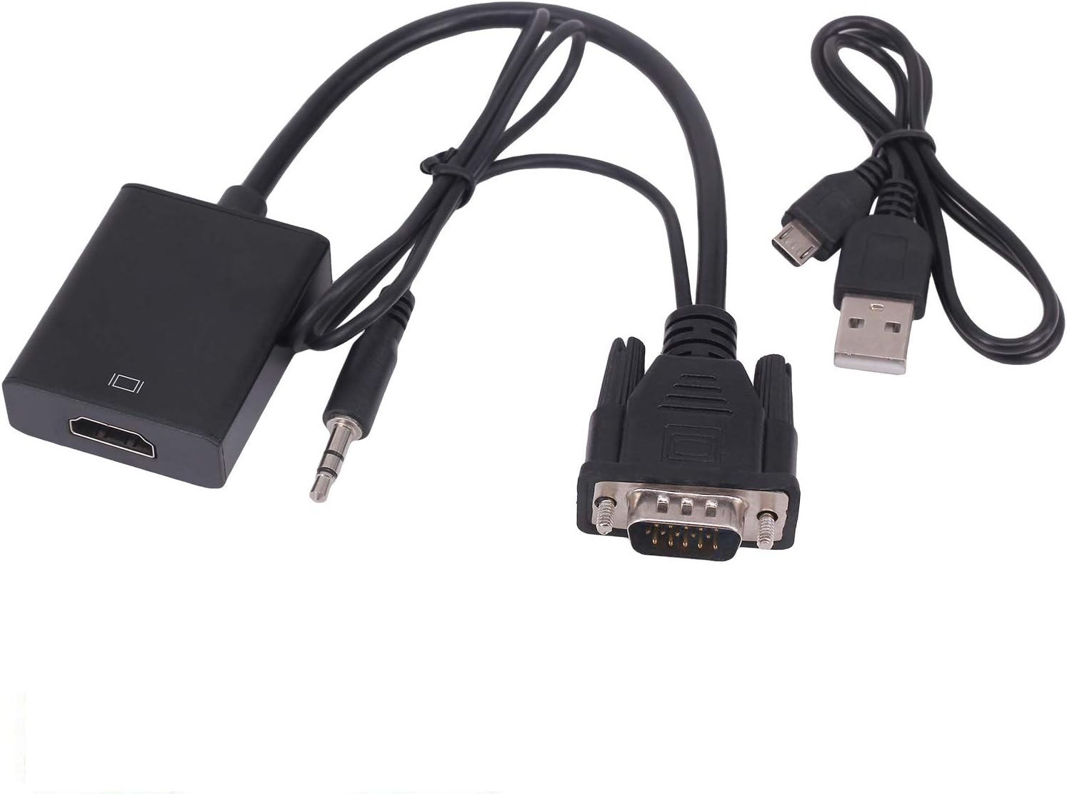 Convertidor VGA a HDMI con Audio 1080P
