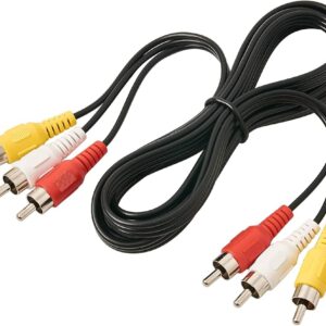 Cable RCA 3 a 3 Audio y Video Macho a Macho para TV DVD