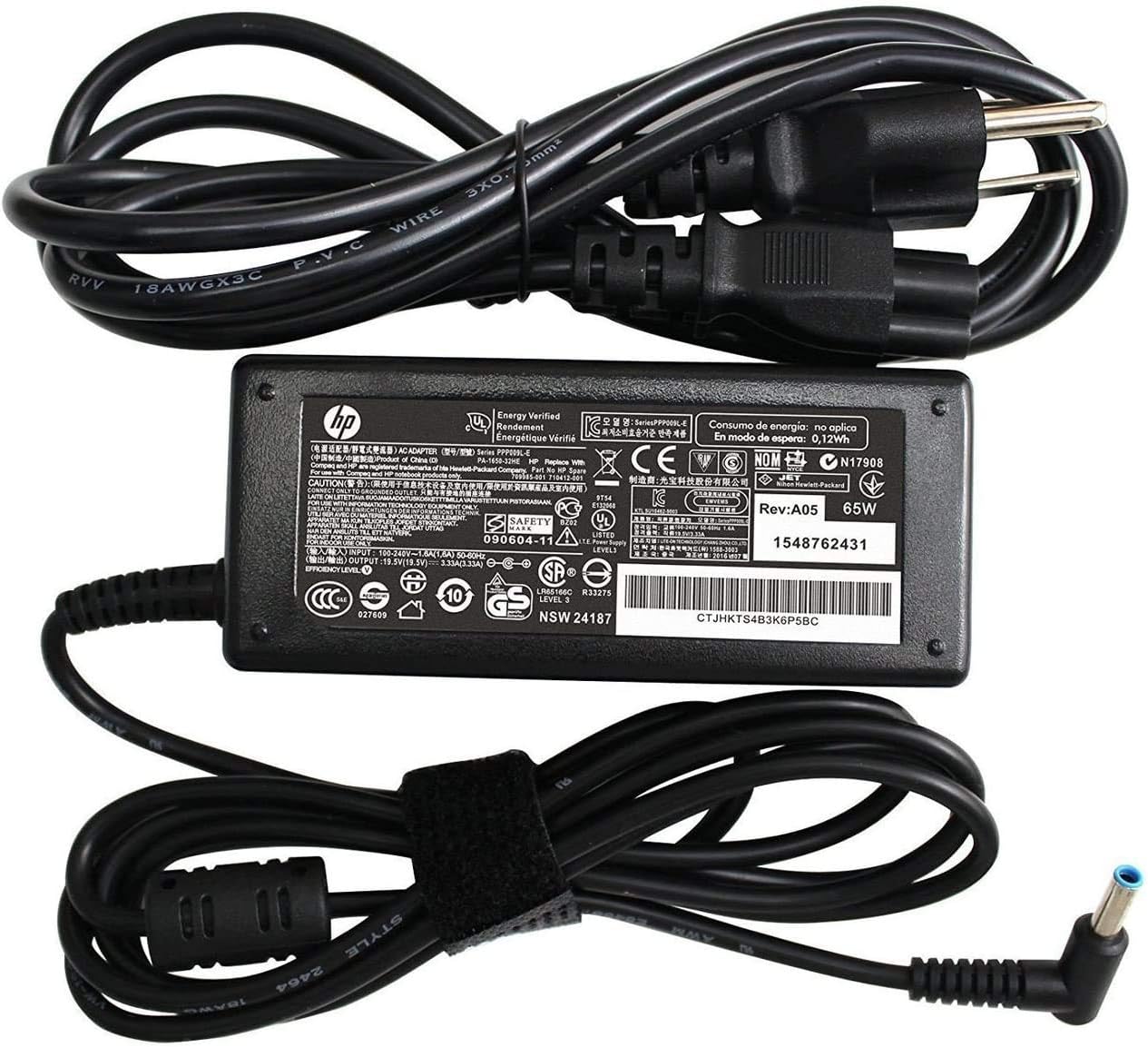 Cargador para Laptop HP 19.5V 2.31A Punta Azul