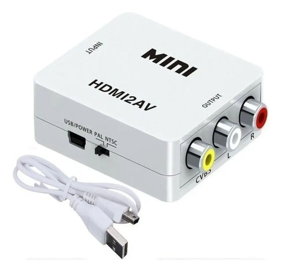 Convertidor HDMI a RCA (AV) Audio y Video