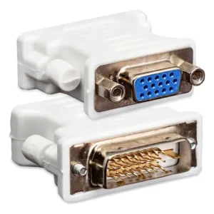 Adaptador DVI macho 24+1 a VGA hembra 15 Pines