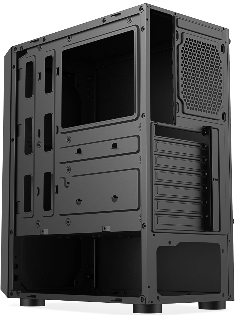 Case de pc tipo Gamer Goldenpc ATX con Panel Acrílico y Luz LED Frontal - Image 3