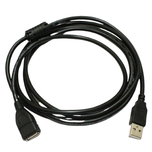 Cable Extensión USB 2.0 Macho a Hembra 2 Metros Negro