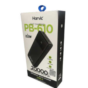 Power Bank 20000 mAh Harvic Carga Portátil