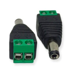 Conector DC Bornera Macho 2.1 x 5.5 mm para Cámara CCTV (1 unidad)