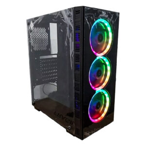 Case Gamer Golden 5512 ATX con Panel Acrílico y 3 Ventiladores RGB