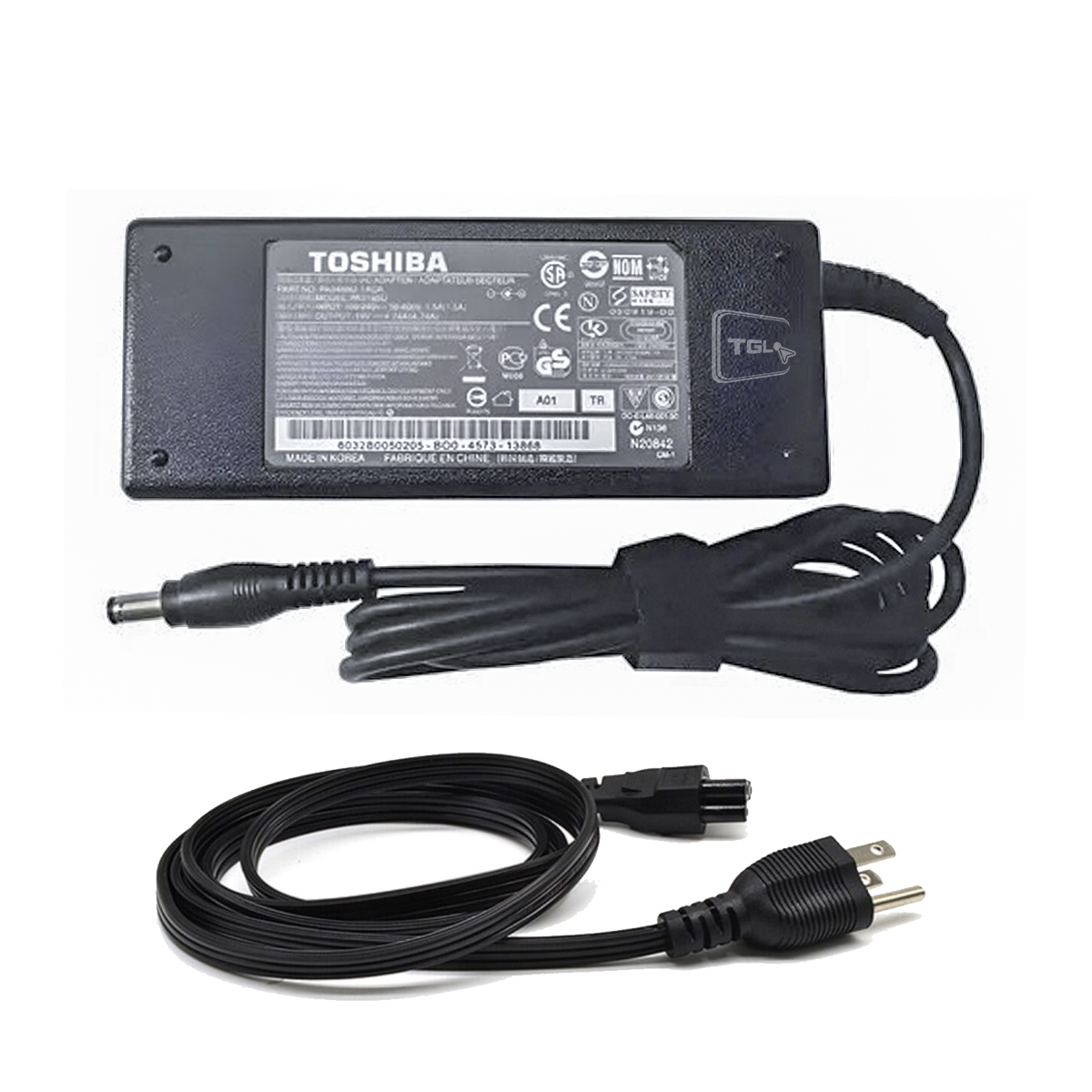 Cargador para Laptop Toshiba 19V 4.7A Punta Negra