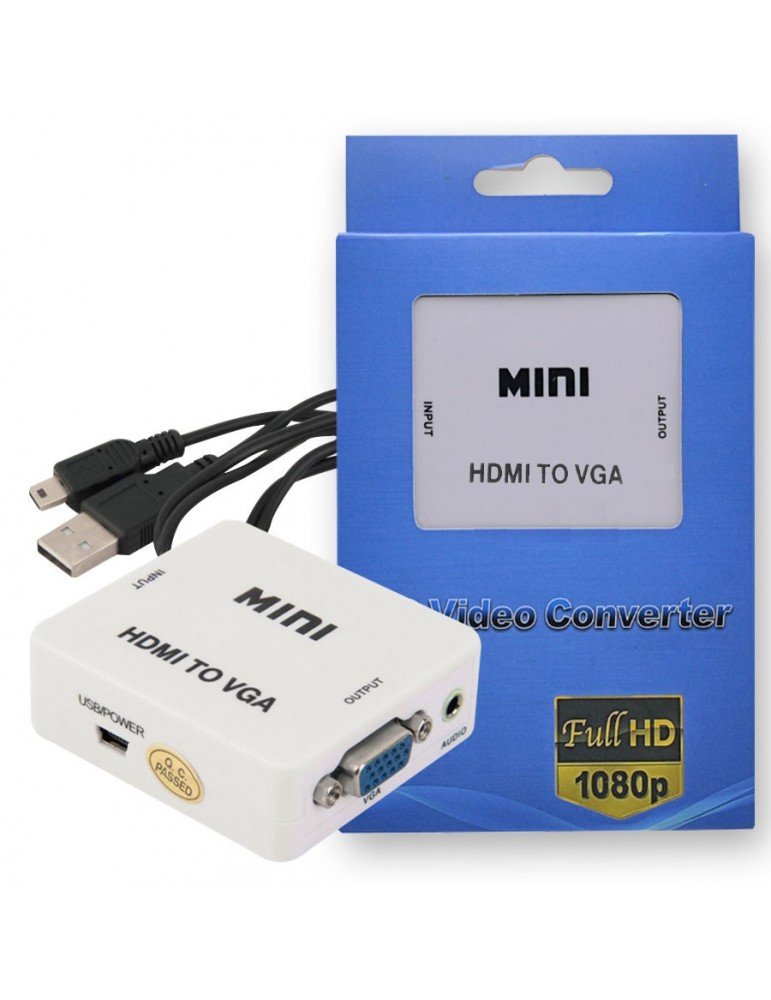 Convertidor HDMI a VGA Tipo Caja Blanca - Image 3