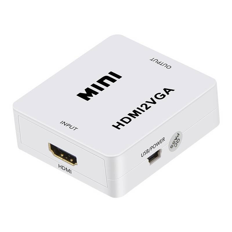 Convertidor HDMI a VGA Tipo Caja Blanca