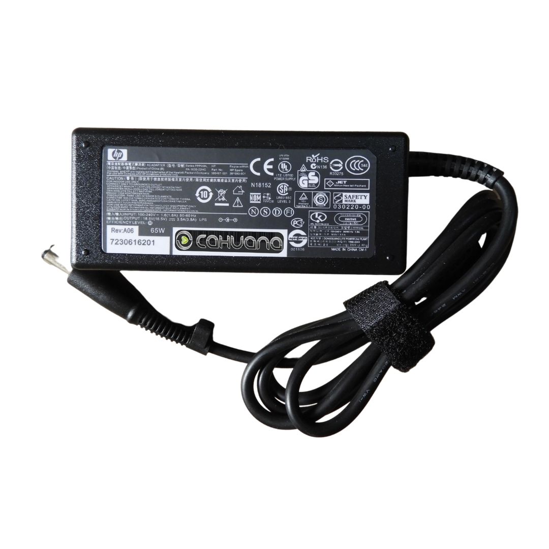 Cargador para Laptop HP 18.5V 3.5A Punta de Aguja