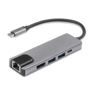Adaptador Tipo C 5 en 1 Multipuerto USB-C HDMI USB