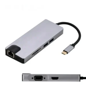 Adaptador USB 3.0 y Tipo C 8 en 1 Multipuerto