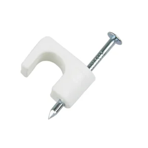 Grapas para Cable de Red Interior 100 Unidades Blanco