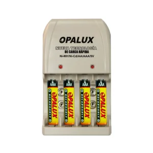 Cargador de Pilas AA/AAA y 9V Blanco A-006
