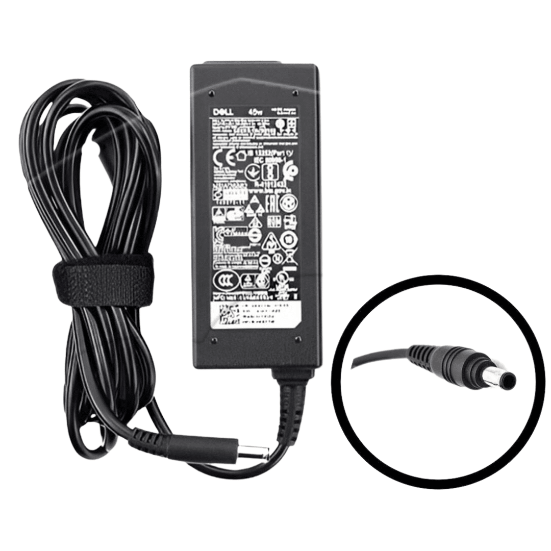 Cargador para Laptop Dell 19.5V 3.34A Punta Negra Fina