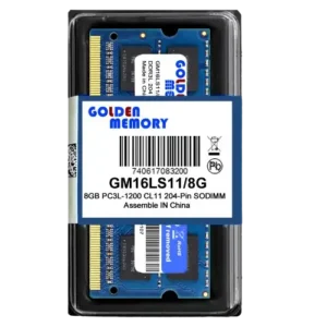 Memoria RAM DDR3 SODIMM 8GB 1600MHz PC3L Laptop Golden