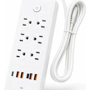 Extensión Eléctrica 1.8 Metros 6FT para Hogar y Oficina