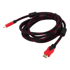 Cable HDMI 1.4 Blindado 10 Metros Negro/Rojo