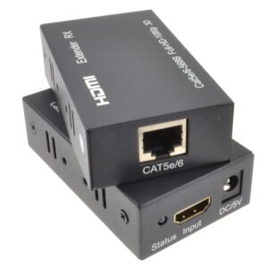 Extensor HDMI RJ45 60 Metros con Adaptador