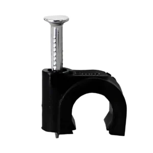 Grapas para Cable de Red Exterior 100 Unidades Negro
