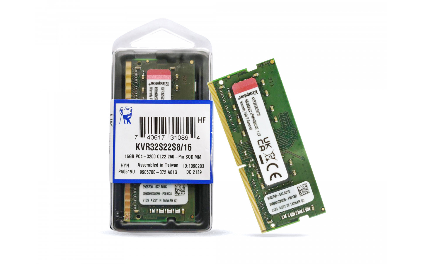 Memoria RAM Kingston DDR4 16GB 3200MHz SO-DIMM Laptop