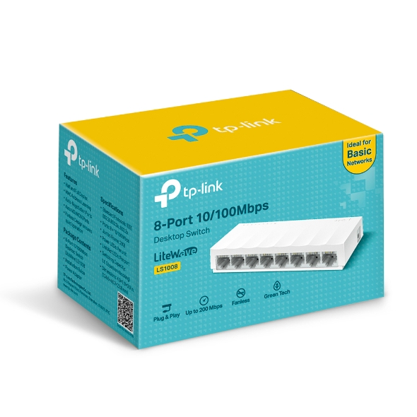 Switch Desktop 8 Puertos 10/100 Mbps