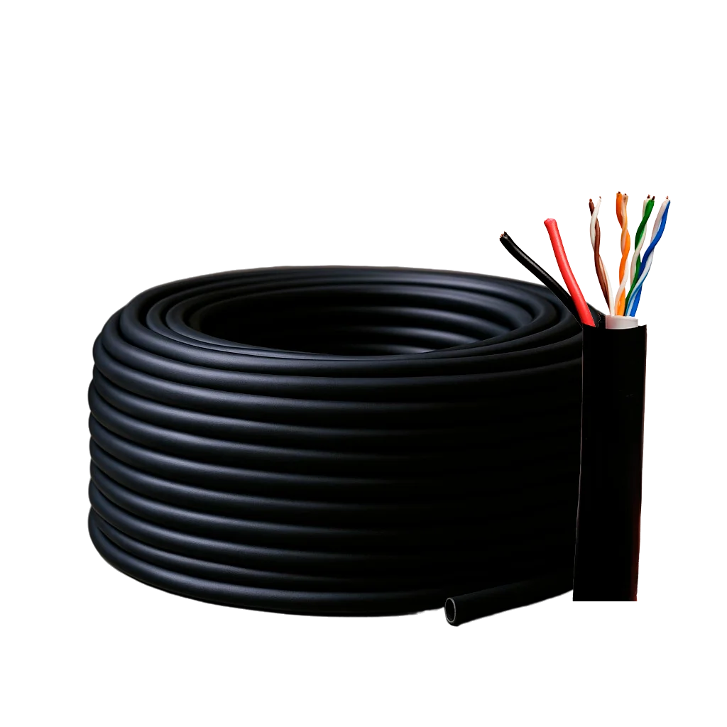 Cable de Red Cat5e UTP 100 Metros Exterior Negro