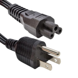 Cable de Poder Tipo Trébol para Laptop 1.5 Metros