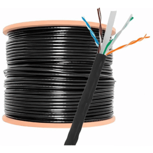 Cable de Red Cat5e UTP 305 Metros Exterior Doble Chaqueta 60% Cobre