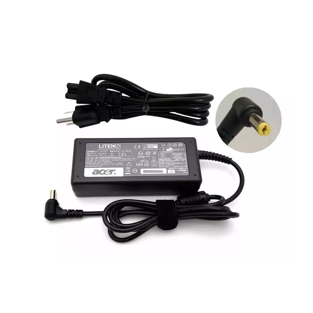Cargador para Laptop Acer 19V 2.37A Punta Amarilla