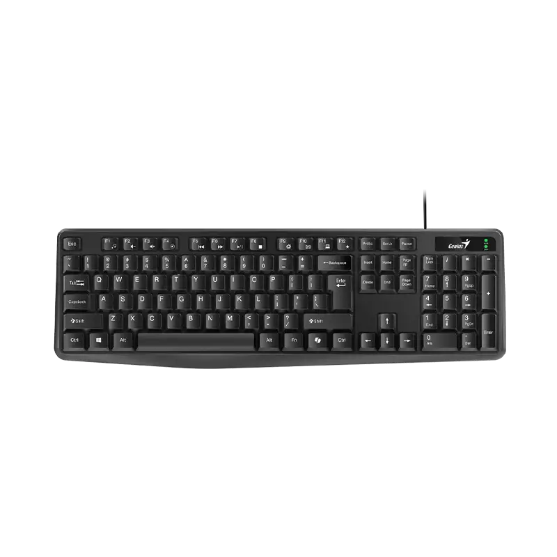 Teclado Genius KB-117 USB Negro Resistente a Derrames