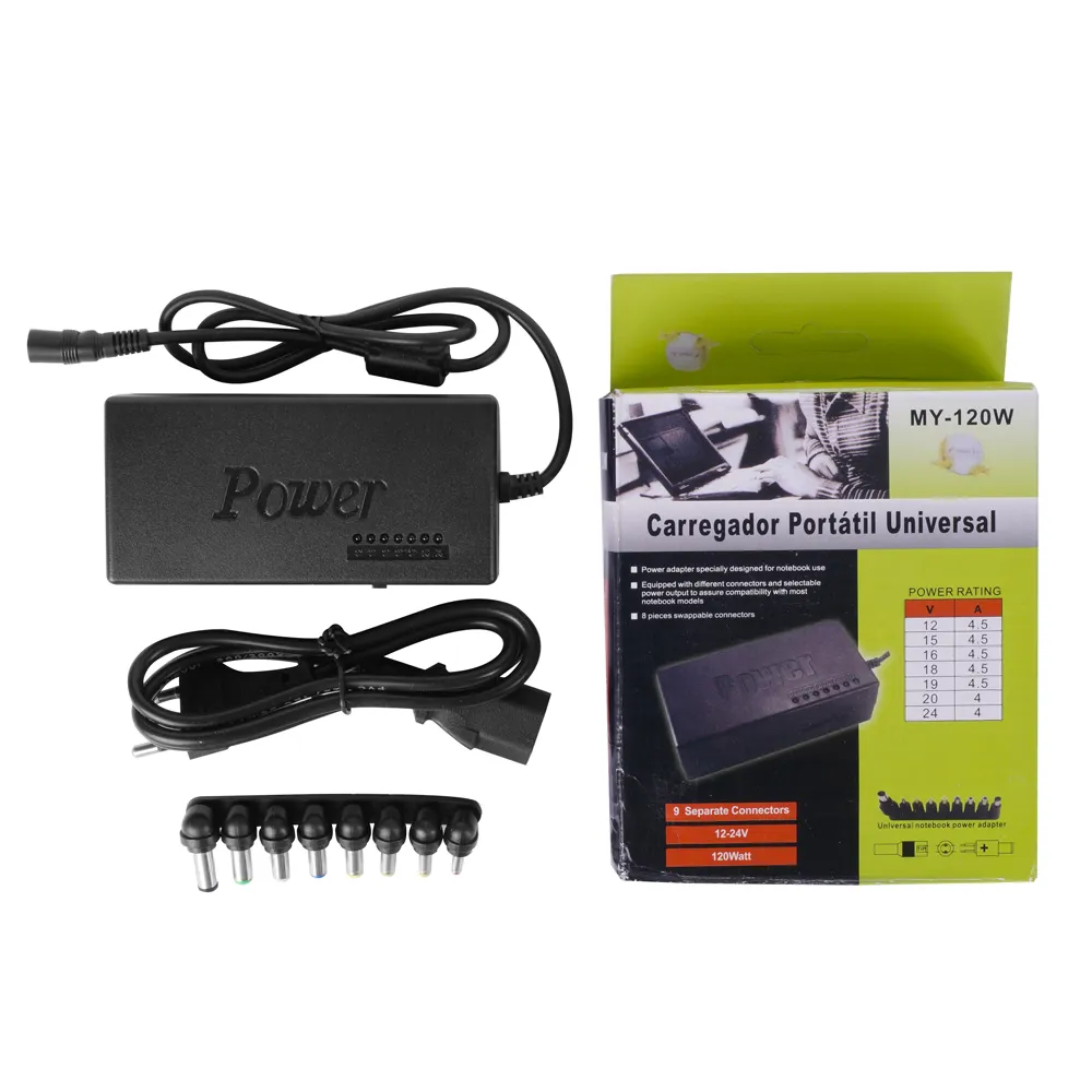 Cargador Universal para Laptop 120W 12V-24V