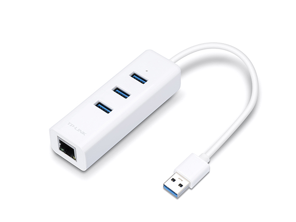 Adaptador TP-Link UE330 USB 3.0 a Gigabit Ethernet + Hub 3 Puertos